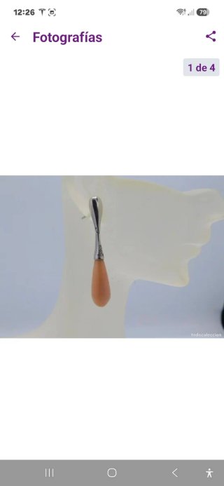 Pendientes Oro Blanco, Coral y Diamantes