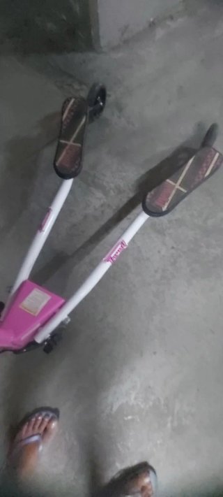 Patinete 3 Ruedas Rosa y Blanco