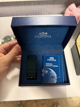 Festina Reloj Hombre Verde/Plata