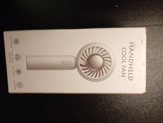 Ventilador de mano portátil blanco