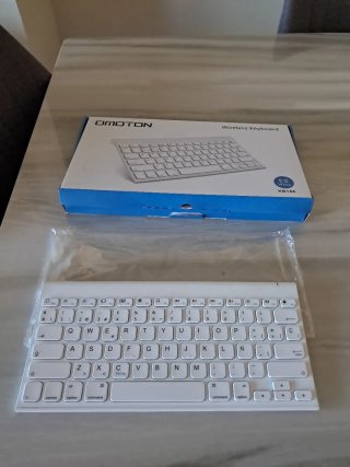 Teclado Inalámbrico Bluetooth OMOTON Blanco