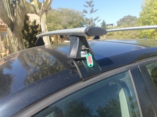 Baca Cruz para coche con llave