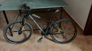 Bicicleta Infantil Rockrider Negra/Gris/Verde