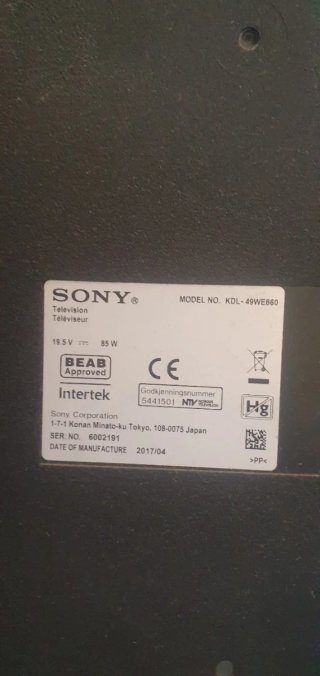 TV Sony 49 No Funciona
