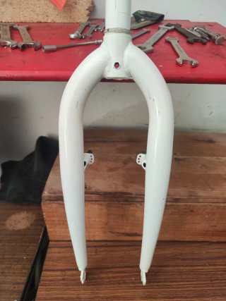 Forcella bici 24 bianca
