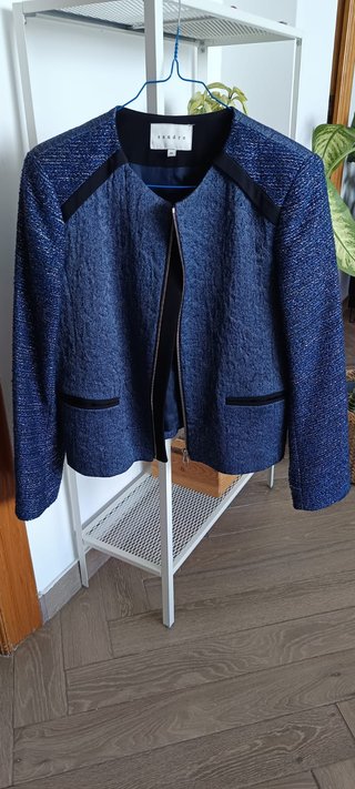 Americana Sandro Talla 40 Azul Marino