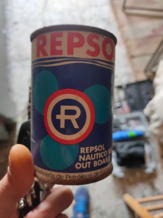 Lata Repsol Náutico Out Board Vintage