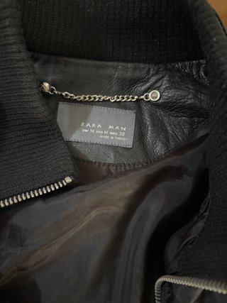 Cazadora Piel Zara Talla M
