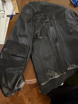 Cazadora Piel Zara Talla M