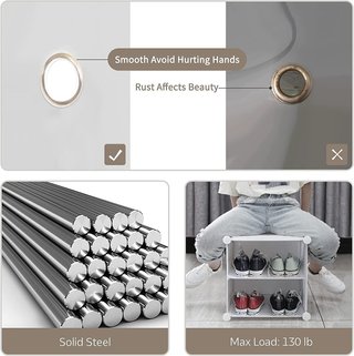 Zapatero Modular 2x8 Niveles Blanco