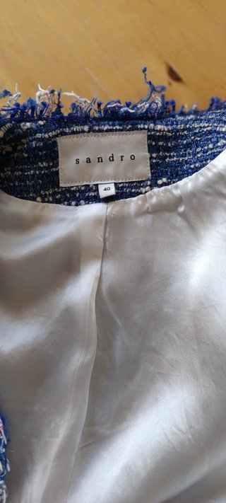 Americana Sandro Talla 40 Azul