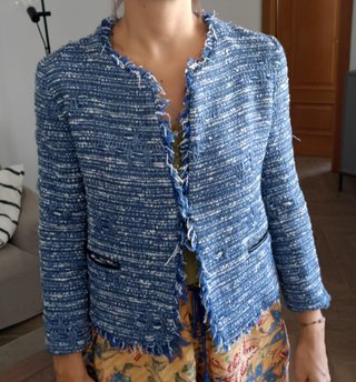 Americana Sandro Talla 40 Azul