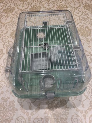 Jaula Hámster Plástico con Tubos y Casa