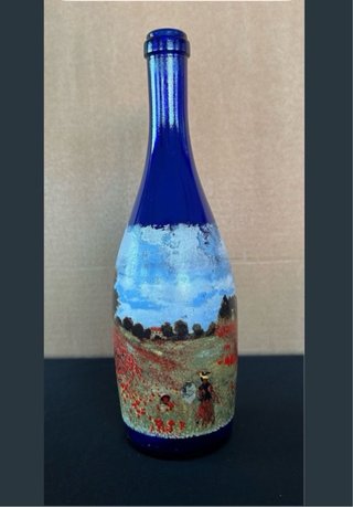 3 bottiglie di cava da collezione con luce