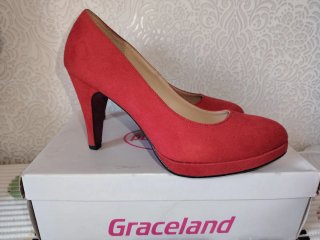 Zapatos tacón rojos Graceland
