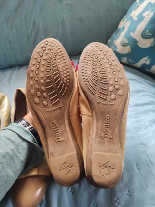 Lote Zapatos Pitillos Talla 40 Beige/Marrón