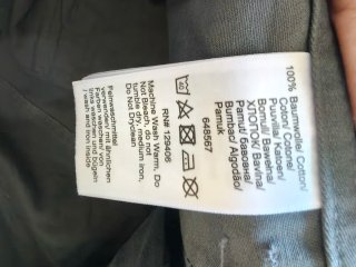 Pantaloni cargo uomo cotone grigio scuro