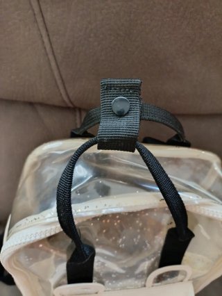 Mochila transparente con brillos niña ZARA