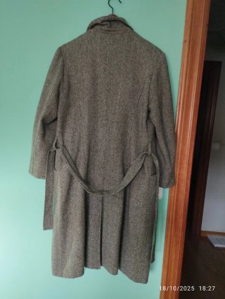 Abrigo Cheviot Espiga T.48
