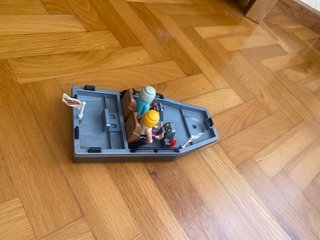 Lancha Playmobil con figuras