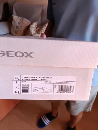 Alpargatas Geox Hombre Azul Marino