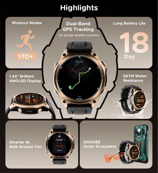 Reloj DOOGEE Negro