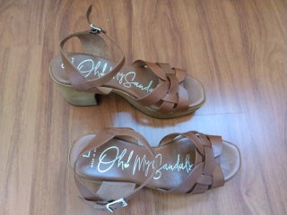 Sandalias piel, plataforma