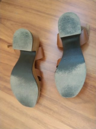 Sandalias piel, plataforma