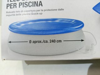 Lona Piscina para Piscinas de 240 cm