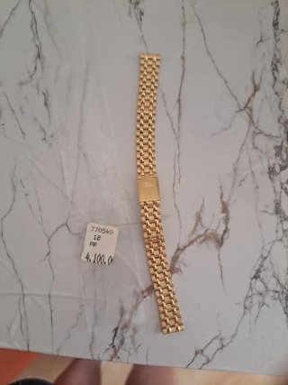 Pulsera de eslabones dorada