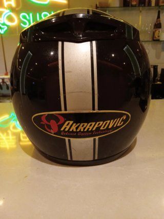Casco Modular Moto Akrapovic XL Negro