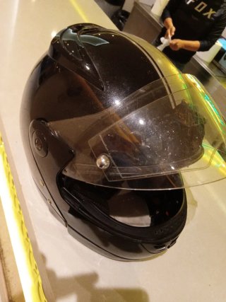 Casco Modular Moto Akrapovic XL Negro