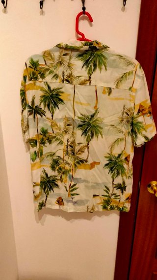 Camisa Lefties Estampada Palmeras Talla M