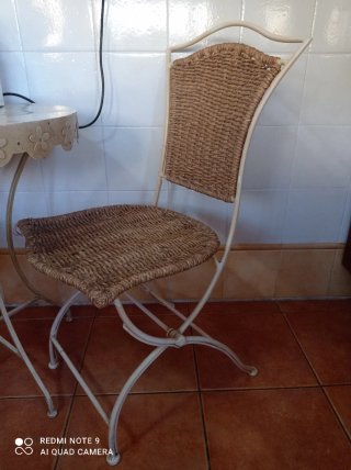 Mesa y 2 Sillas Forja