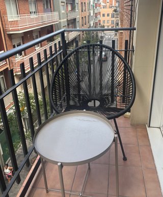 Silla Acapulco exterior negra