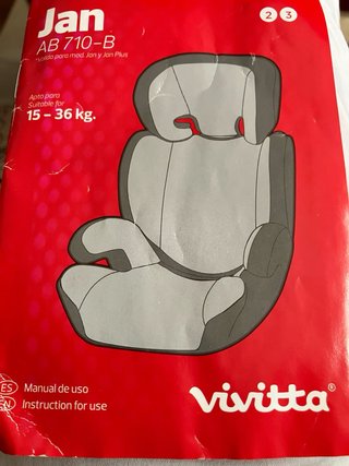 Silla de coche infantil Vivitta roja