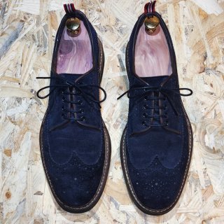 Zapatos Green George ante azul