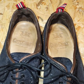 Zapatos Green George ante azul