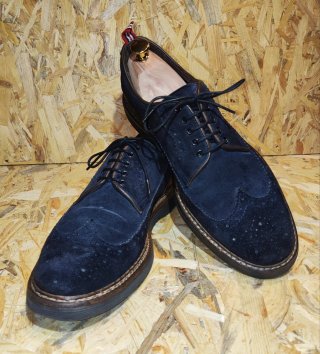 Zapatos Green George ante azul