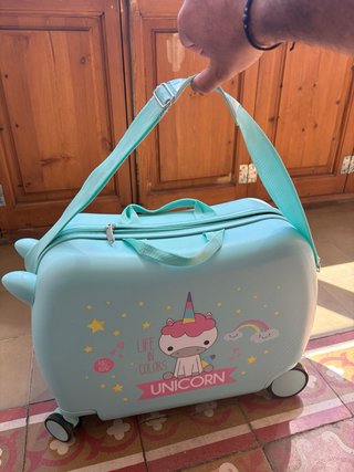 Maleta infantil unicornio con ruedas
