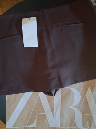 Falda pantalón Zara marrón