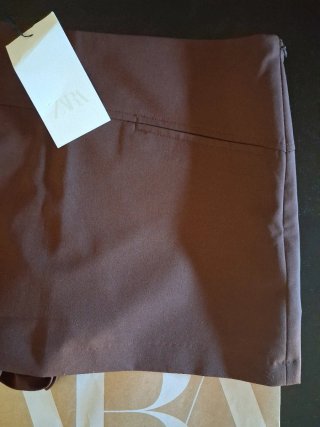 Falda pantalón Zara marrón