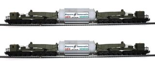 VAGON 20 EJES TRANSPORTE ESPECIAL H0 KIBRI