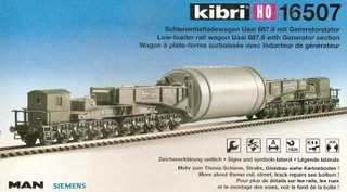 VAGON 20 EJES TRANSPORTE ESPECIAL H0 KIBRI