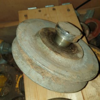 Polea de hierro con rodamiento