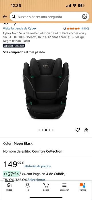 Cybex Silla Coche Solution S2 i-Fix
