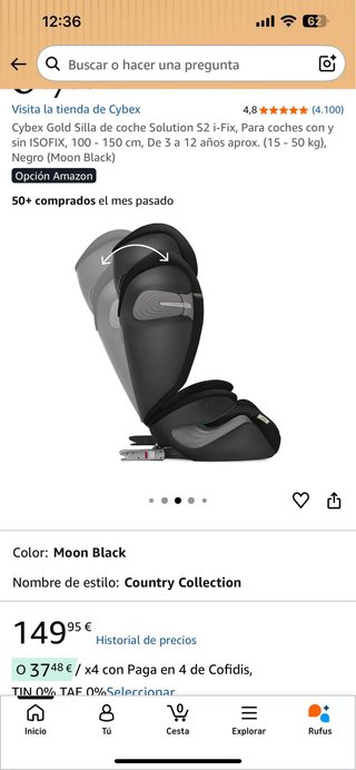 Cybex Silla Coche Solution S2 i-Fix