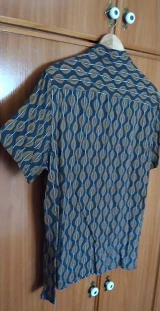 Camisa Mango Hombre Manga Corta Estampada L