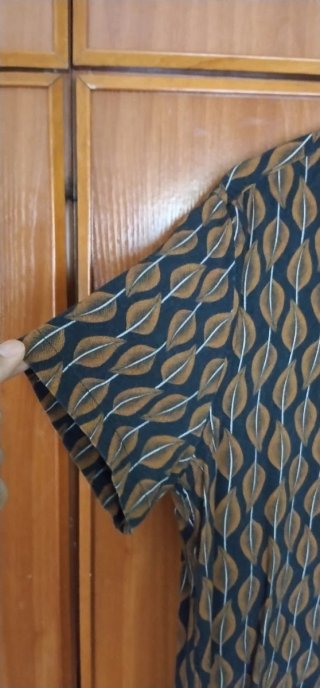 Camisa Mango Hombre Manga Corta Estampada L