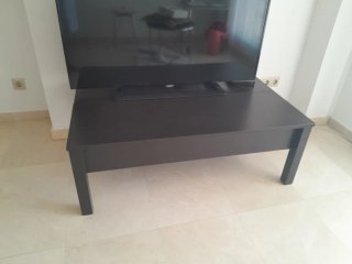 Mesa centro extensible negra